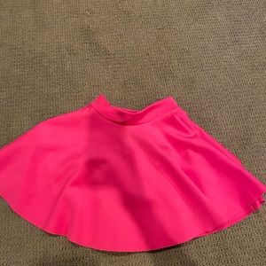 Pink elastic waist Dance skirt w/ built in briefs